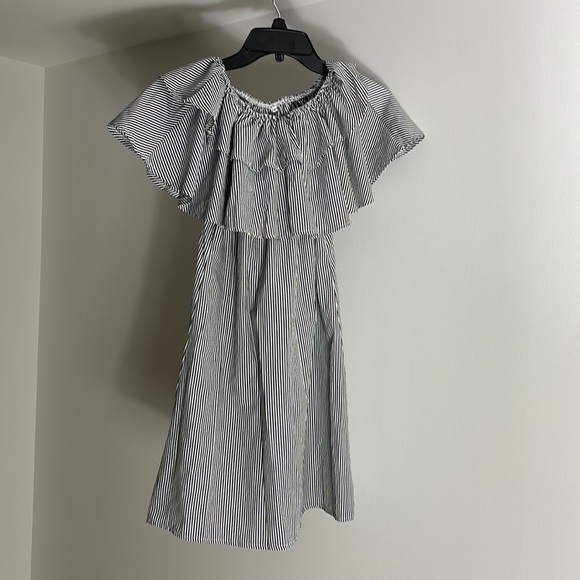 Dresses | Black And White Stripped Little Dress | Poshmark